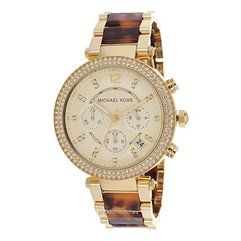 michael kors white tortoise watch|mk5688.